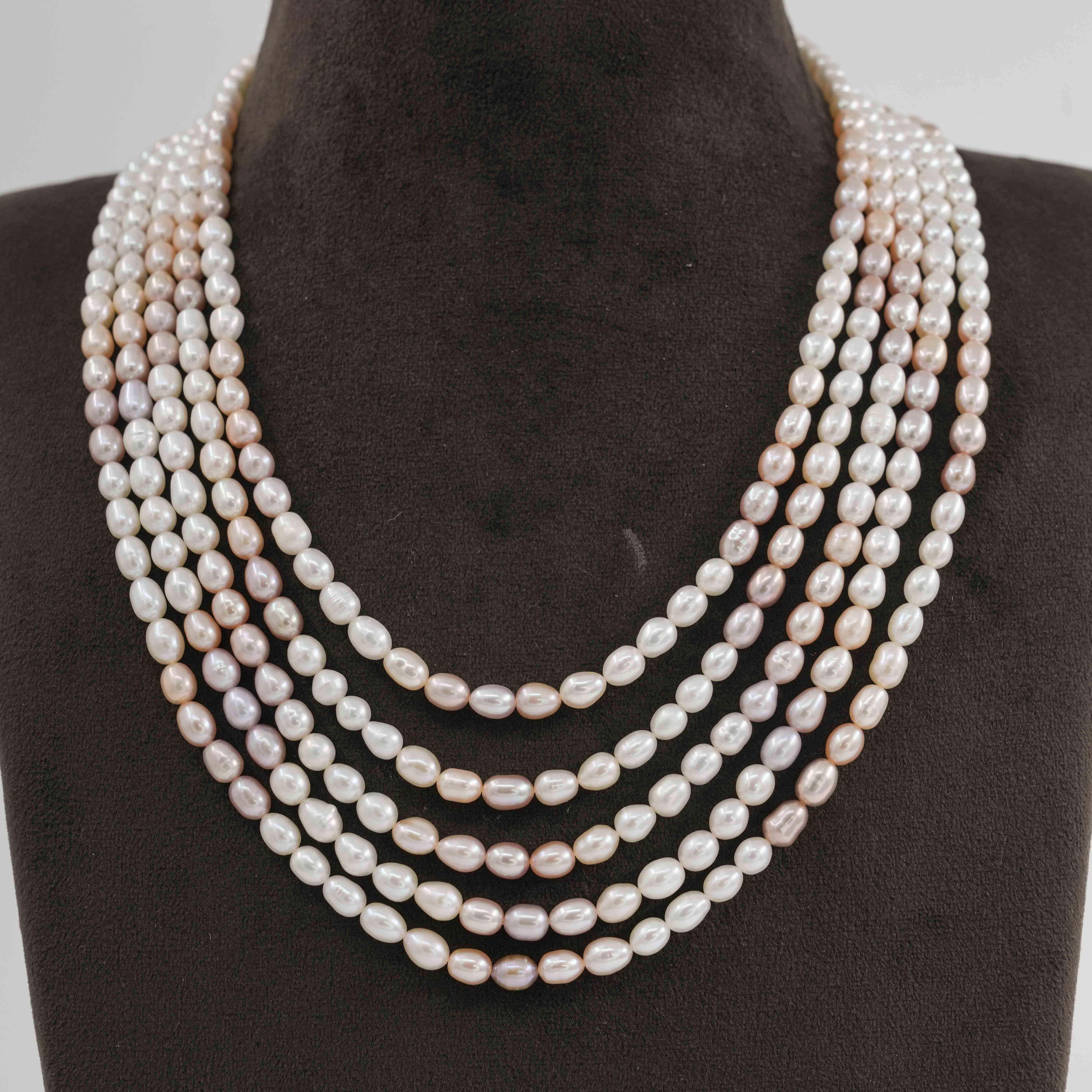 The Pearl Atelier by Kabra Pearls - Natural Fresh Water Pearl Shaded Necklace